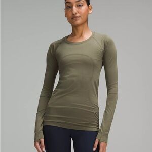 Lululemon Swiftly Tech Shirt Long-sleeve Tee Yellow Women's Size 8